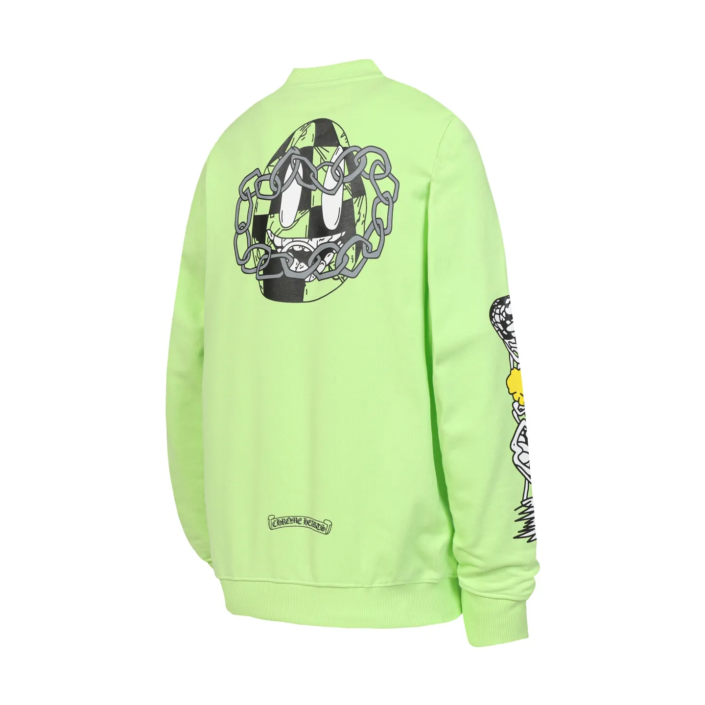 P210 Round neck sweatshirt. Remember to remark sweatshirt when ordering #Y2903-1. Cross-border running quantity model. Please do not place an order if you pursue perfection. -Chrome Hearts/Chrome Hearts graffiti printed popular round neck sweatshirt. -High weight, high density and high quality. The wool is soft, delicate and skin-friendly. It feels soft and silky. It has excellent warmth and skin-friendly properties. -Size: S M L XL